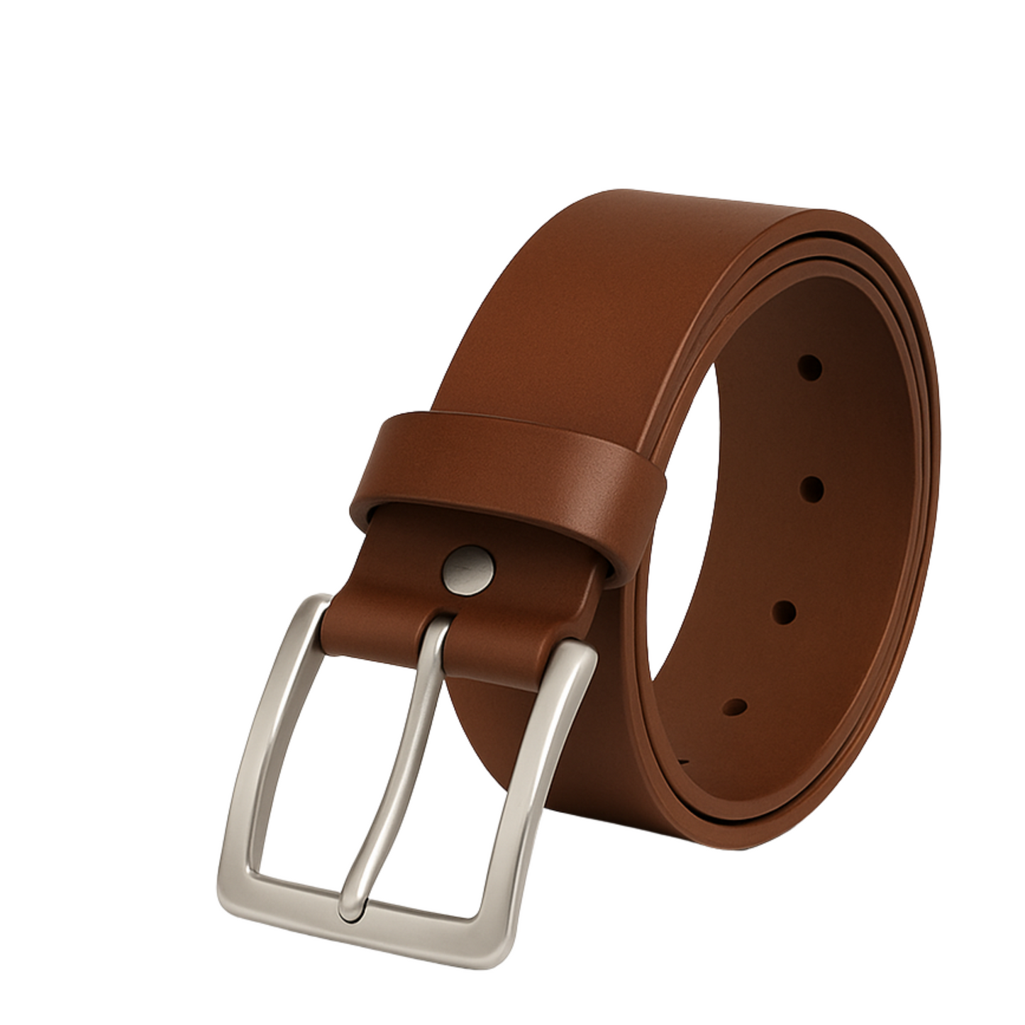 Classic Brown Leather Belt for Men – Genuine Leather by Marten Craft