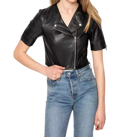 Black Cropped Leather Jackets – Edgy, Chic & Timeless by Marten Craft